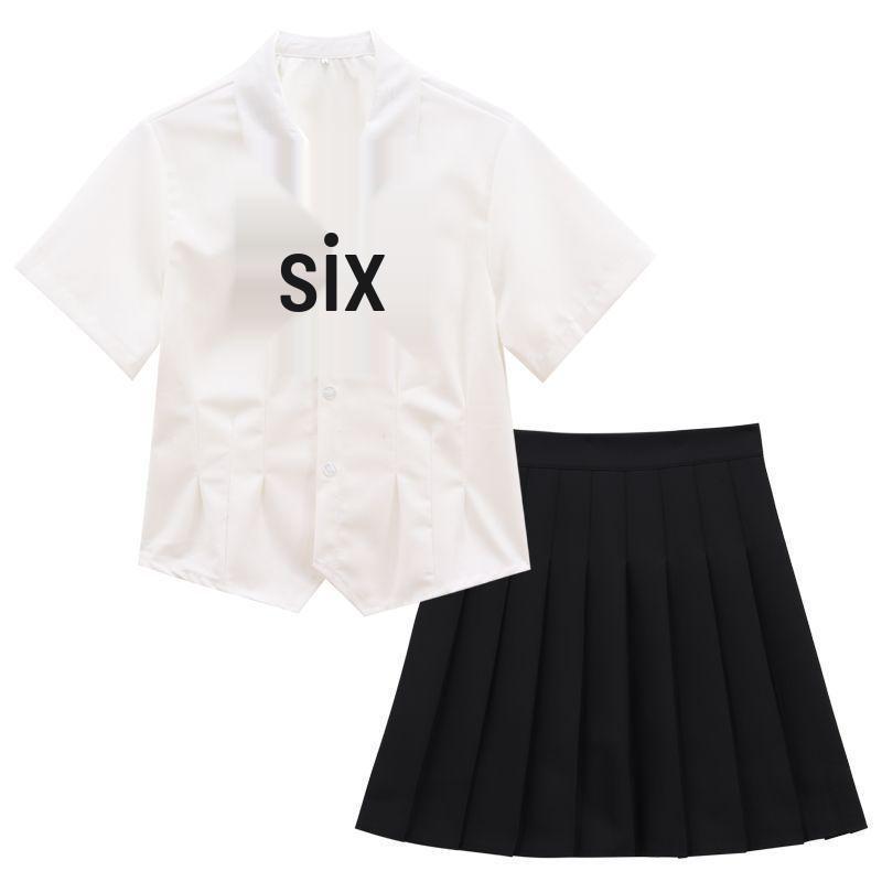 

Сорочка біла в корейському стилі з бантом, що облягає талію, для жінок, літо 2024, коледж, JK, з коротким рукавом, солодка та пікантна Large (L)