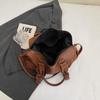 PU Leather Underarm Bag Retro Crossbody Bag with Adjustable Strap Tote Bags for Women