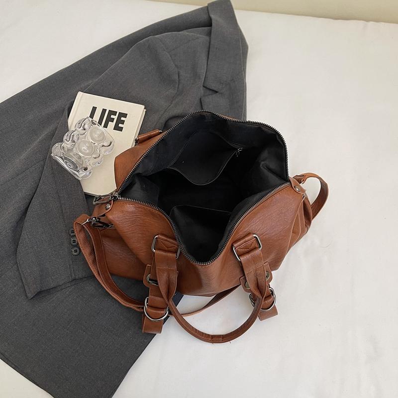 PU Leather Underarm Bag Retro Crossbody Bag with Adjustable Strap Tote Bags for Women