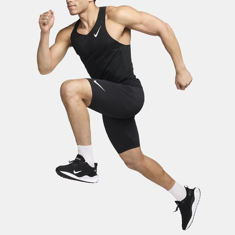 Nike AeroSwift Dri-FIT ADV Running 1/2-Length Tights Black/Summit White Men Bottoms FN3369-011