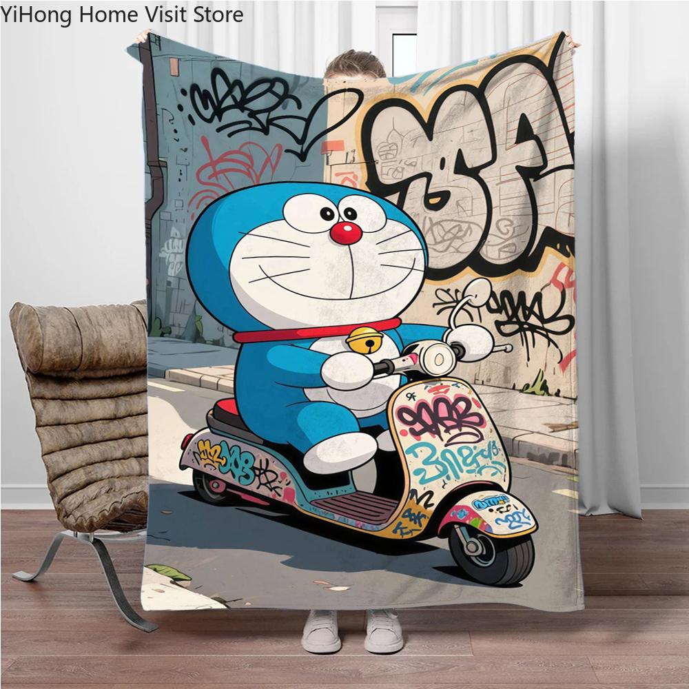 Doraemon Japonský Anime Deku Dívky Kluci Plyšový Dekorační Deku na Pohovku Novinka Teplý Deku na Všechna Roční Období Děti Student Děti Dárek