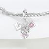 Copper Pink Love Confession Pendant Charms Beads Fit Bracelets Diy Party Trendy Gifts Jewelry Accessory
