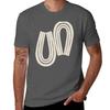 Textured Loops In Oatmeal And Taupe Pattern Tshirt Vintage Print Crew Neck Tee