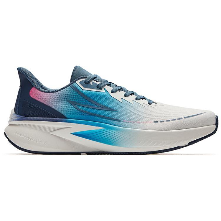 Anta Poison Spike Comfortable Versatile Shock Absorbing Durable Low Top Running Shoes Men Sneaker Blue White 912435517-5