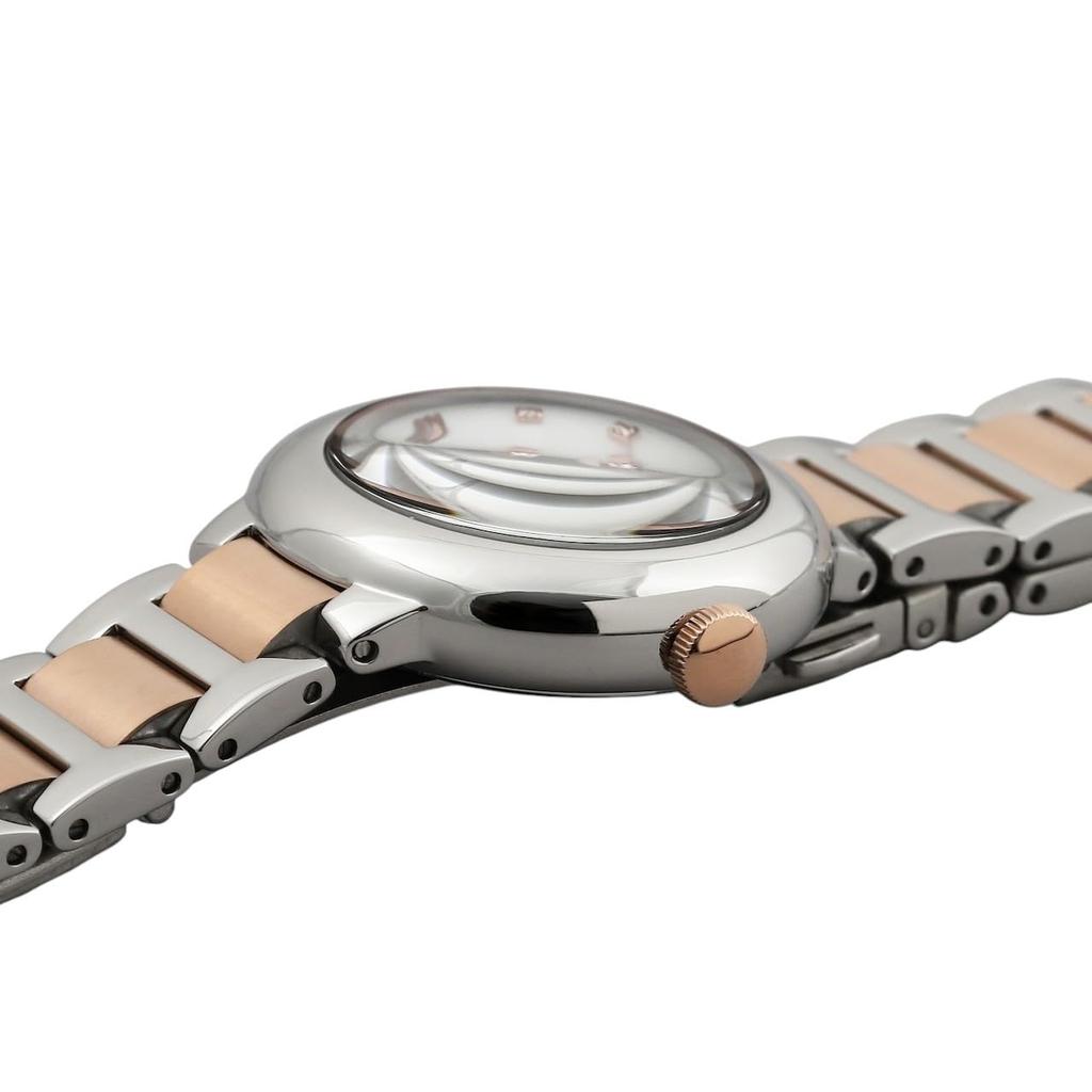 Mauro Geraldi Solar All Stainless MOP Women's Watch, Steel, Dial, MJ070-1