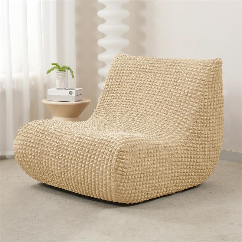Elastic Armless Sofa Cover for Living Room Polar Fleece Relaxing Sofa Slipcovers All Inclusive Lounge Couch Protectors