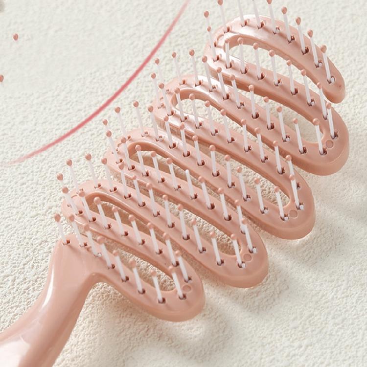 Textured Hair Volumizers Comb Hollow Out Teeth Reduce Friction ABS Plastic For Fine & Thin Hair Types