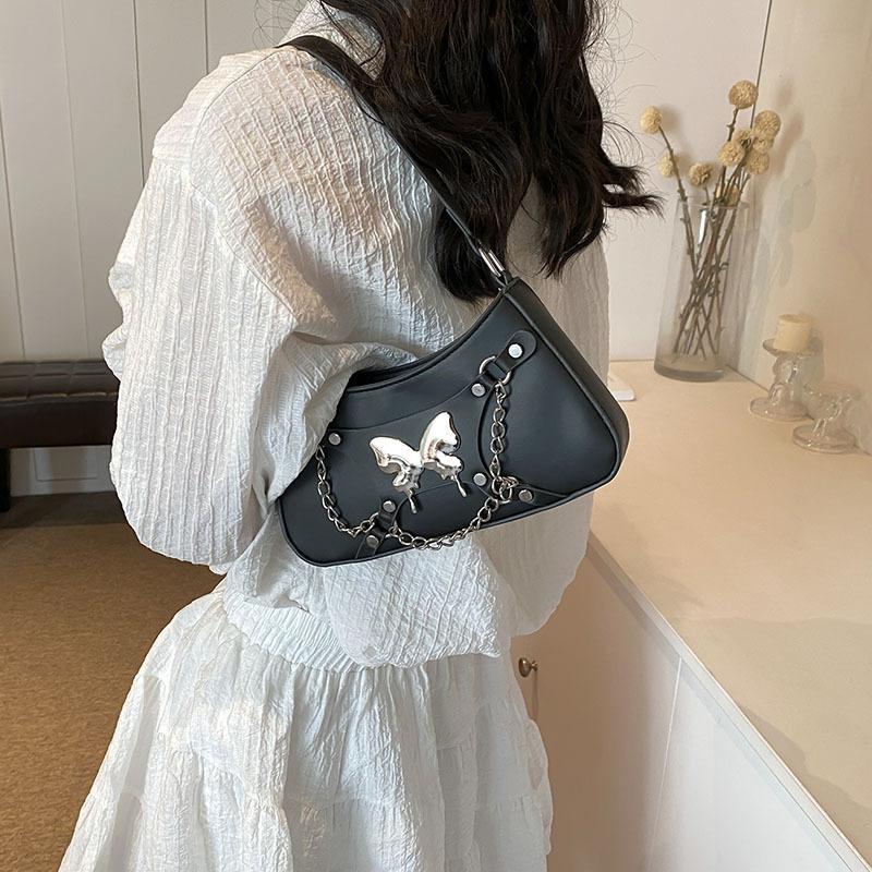 Niche Design Underarm Bag Women's 2025 New Versatile Bow Baguette Bag Premium Texture Handbag