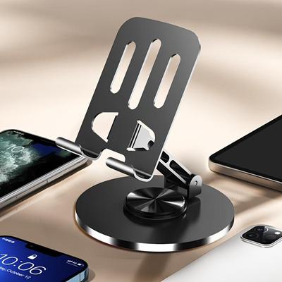 Um 360 Grad drehbarer, vollständig aus Metall gefertigter Universalständer für Telefon und Tablet zur Stresslinderung
