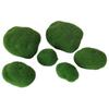 Artificial Green Moss Stones for Home Garden DIY Craft Fake Moss Rocks Micro Fake Green Plant Creative Simulation Flower Pot