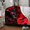 1pc Demon Mask Blanket, Lightweight Flannel Throw For Sofa, Bed, Travel, Camping, Livingroom, Office, Couch, Chair