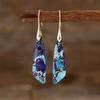 Luxury New Bohemian Emperor Stone Geometric Pendant Earrings Earrings European and American Popular Natural Stone Jewelry