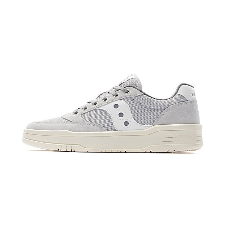Saucony Cross Jz Suede Retro Simple Non-Slip Durable Low-Top Lifestyle Shoes Unisex sneaker Light-Gray S79046-2