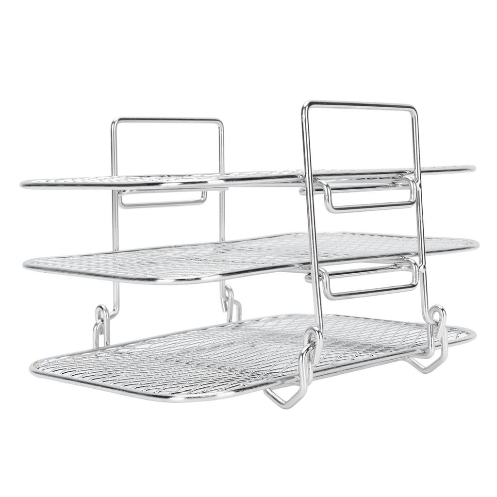 3 Layer Fryer Rack 304 Stainless Steel Dehydrator Rack Multi Layer Grill Rack Dishwasher Safe Detachable Fryer Accessories