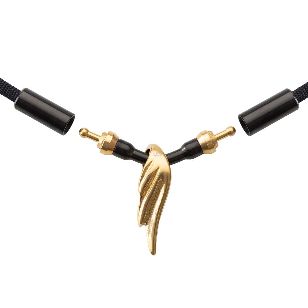 [Used by Yuzuru Hanyu] Phiten RAKUWA Neck Wings Gold Necklace, 45cm