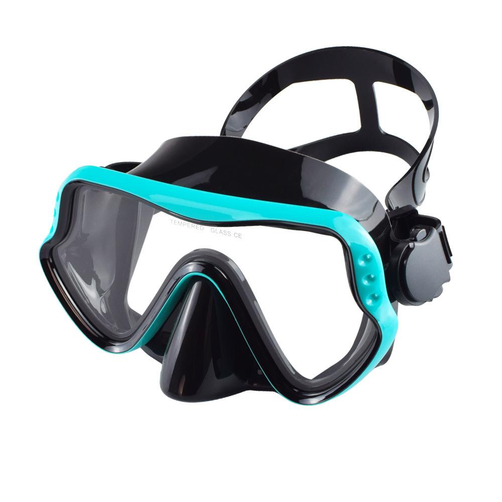 Large Frame Diving Goggles Silicone Snorkeling Mask