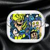 Case For Samsung Galaxy Buds 4Pro 3 FE 4 Pro 3Pro 2Pro 2 Live Clear Earphone Cases Cover With Hook Cartoon Graffiti Monster