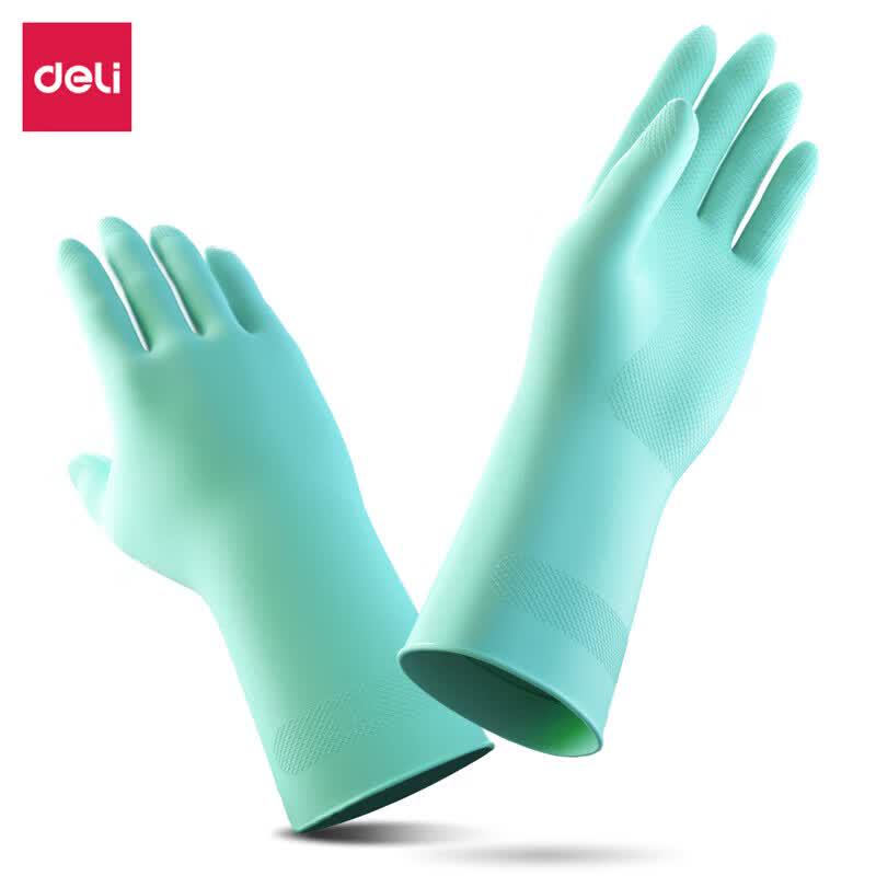 Deli Dexin LQ620 Reusable Latex Household Gloves