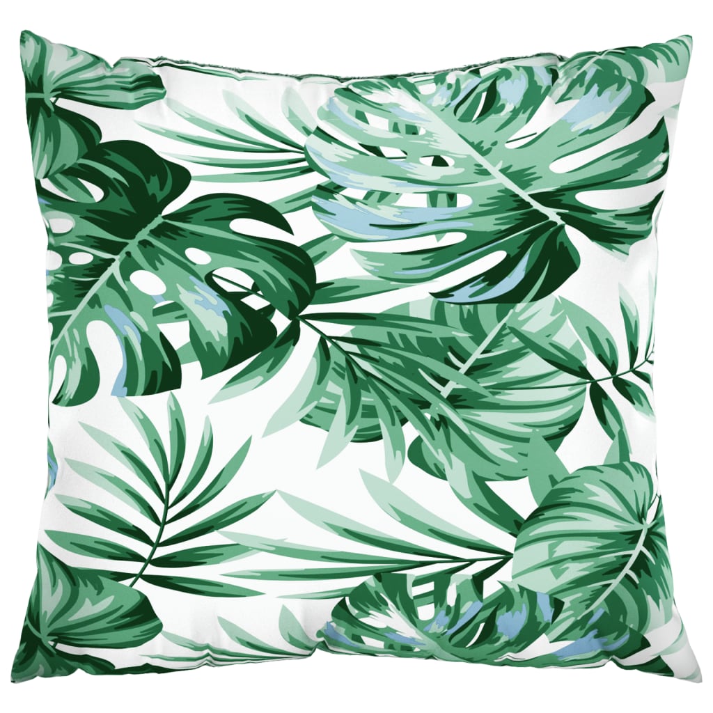 Sofa Cushions 4 Pcs Leaf Pattern 50x50 cm Fabric