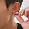 Vnox 2025 New Triangular Stud Earring with Zircon, Stainless Steel Anti Allergy Pierced Earring, Screw Back Stud Jewelry for Men
