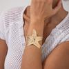 Ocean Wind Metal Pen Starfish Bracelet Bracelet Exaggerated Design Sense Open Bracelet Female