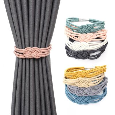 2Pcs Durável Cortina Holdback À Prova de Ferrugem Fino Acabamento 8 Estilos Tecido à Mão Cortina Fivela Clipe para Hotel