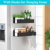 Durable Magnetic Spice Storage Rack Organizer Household Space Saving Refrigerator Shelf Metal Kitchen Hanging Basket