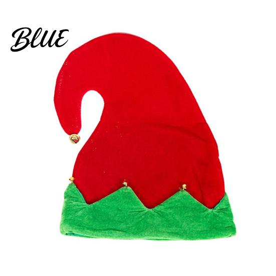 Warm Winter Hats for Family Gatherings Christmas Elf Hat Soft Flannel Santa Cap with Pom Bell Decorative Bells Adults Kids Stretchy Holiday