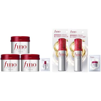 Fino Set Aankoop Premium Touch Penetrerend Schoonheidsserum Haarmasker 230g3 Bonus Grootverpakking + Olie 70ml2