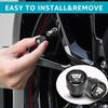 4 Pcs Tire Valve Stem Caps Compatible with Jaguar XE XEL XF XFL XJ F-PACE F-Type Wheel Valve Accessories Aluminum Black Tire Air Caps Cover