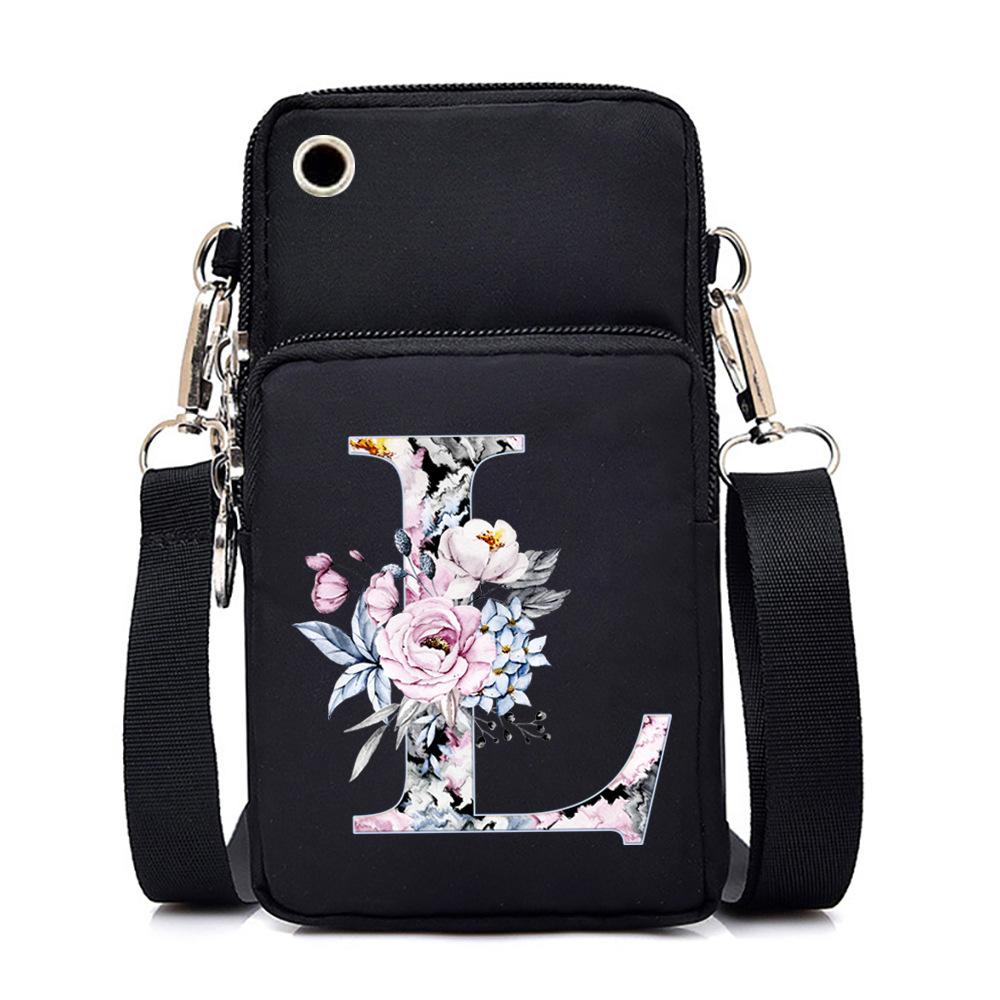 Printed casual portable messenger bag new shoulder bag multi-function fashion mobile phone bag
