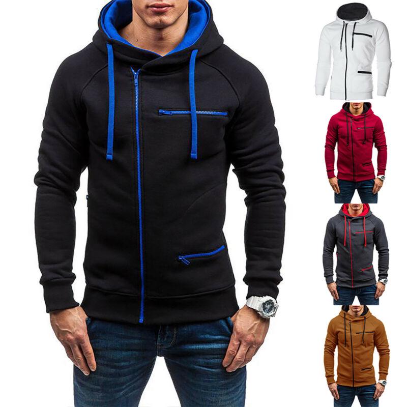 Hombres Slim Fit sudadera con capucha con capucha Sudadera deportiva  running chaqueta abrigo Outwear comprar a buen precio — entrega gratuita,  reseñas reales con fotos — Joom