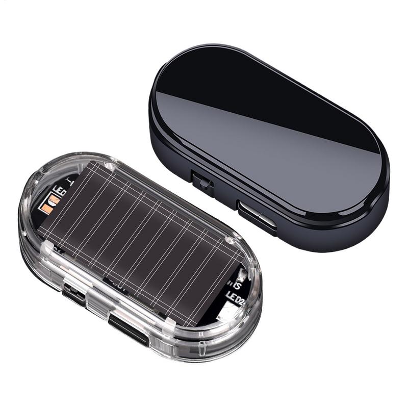 NEW Solar Powered Car Fake Security Light Simulated Alarm Wireless Warning Anti-Theft Caution Lamp LED Flashing Imitation
