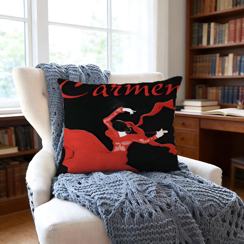 Flamenco Cushion Cover Anti-Dust Mite Short Plush Pillowcase - Invisible Zipper Silky Soft Sofa Cushion Cover