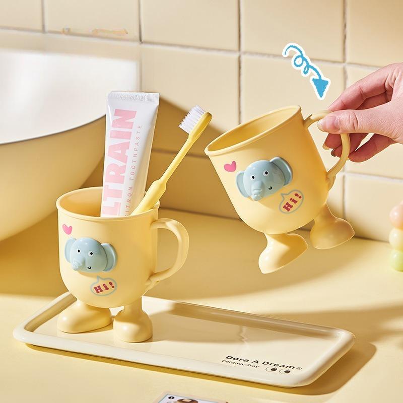 Children's Toothbrush Cup Cute Cartoon Washing Cup High Value Girl Mouthwash Cup High Value Tooth Cup