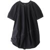 Dimanaf New 2025 Plus Size Summer Dress Women Basic O-Neck Casual Short Sleeve Dress Loose Long Dress