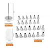 52pcs Numbered Tips Piping Nozzles Set Pattern Chart Included Icing Tips Set  Cake Decoration