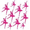 10pcs /Lots Ballet Girls /Dancing Shoes Embroidery Patch Cartoon Love Heart /Letter Patches Iron On Patches For Dance Skirt Sew Diy 