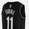 Nike Brooklyn Nets Kyrie Irving No. 11 Logo Print Mesh Basketball Jersey Men Tops Black DH8067-010