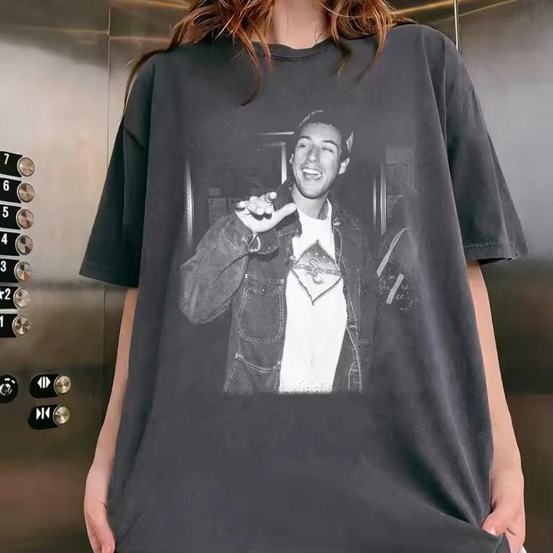 Vintage Adam Sandler 90s Movie T-shirt Oversized Y2k Streetwear Men Women Rvetro Comedy Tee Shirt Cotton Comfortable Clothing