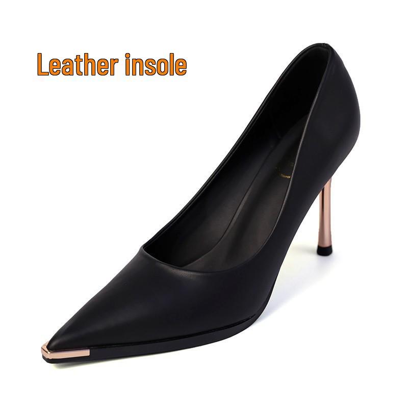 

Su Feifei Women s Black Pointed-Toe Stiletto Heels - Elegant & Comfortable Spring 2025 Collection 37