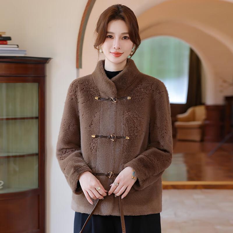 Elegant Women's Faux Mink Fur Short Coat