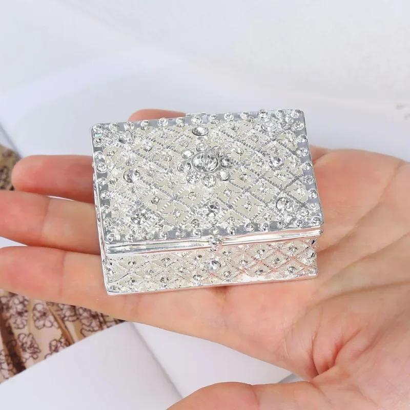 Mini Treasure Storage Jewelry Box Retro Candy Necklace Earring Bead Trinket Box Small Wedding Decor Party Favor Gift