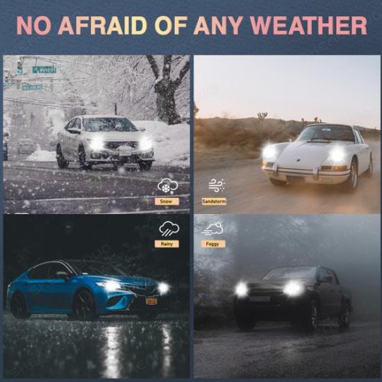 For Honda Civic 2006-2015 Super Bright LED Headlight Low Beam Bulb Combo White