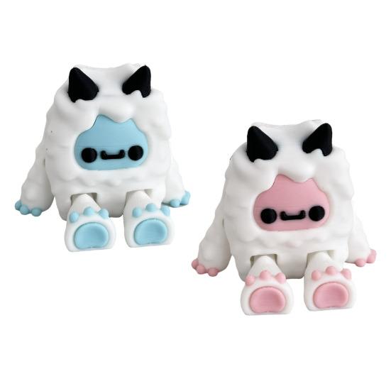 Charakter-Ornament Zweifarbig Rosa Blau 3D-gedruckte Textur Getreue Spielcharakter-Replik Yuti Yeda Miniatur Sammlerstück Ausstellungsfigur