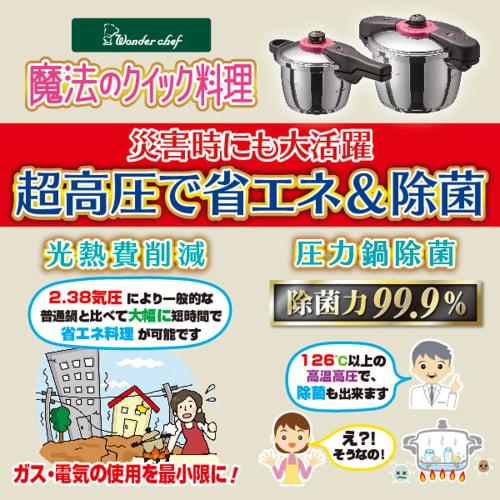 Wonderchef Pressure Cooker, 5.5L, Induction Compatible, Ultra High/High Pressure Switch, Time-Saving, 99.9% Sterilization, Steam, Yoko Hamada, Full-Co