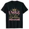 Birthday Princess T-shirt DAD MOM Brother Sister Family Gathering Birthday Party Tshirt Aesthetic Clothing