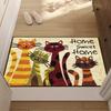 A Delicate Cat'S Sweet Home Entrance Mat, Suitable for Indoor Entryway Decoration,Perfect for Enhancing Your Living Space!
