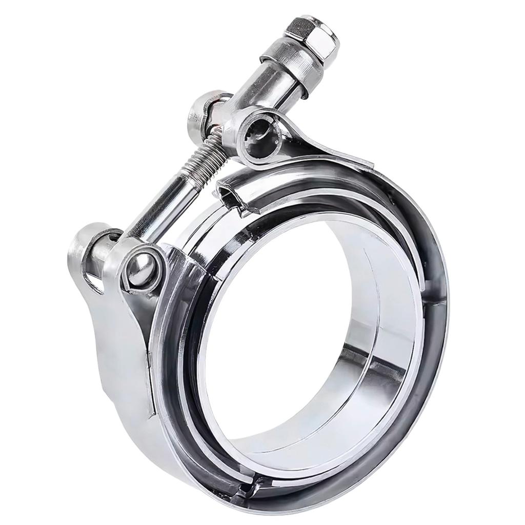 Morisho V-Band Flange Clamp Coupling for Car Motorcycle Exhaust Muffler Turbine Pipe Universal Stainless Steel Diameter 60mm 2.36