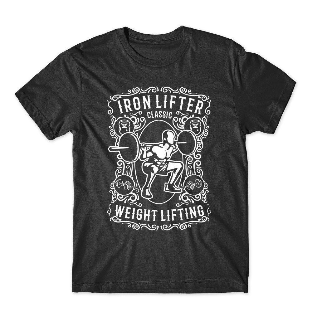 Iron Lifter Tshirt Weight Lifting Body Builder Shirt100% Cotton Premium Tee New